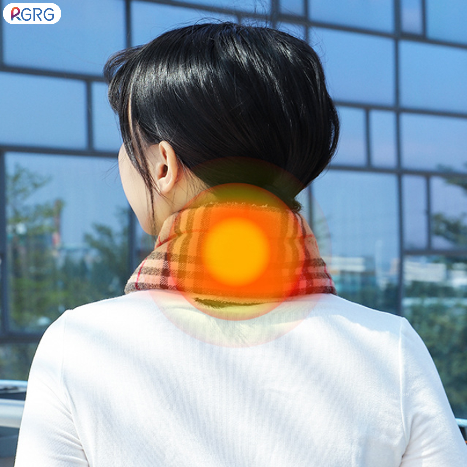 RGRG USB Heating Warm Grid Scarf Durable Breathable Electric Neck Warmer for Christmas Valentine's Gift RGR-MY ราคา 50 บาท*ส่งฟรี