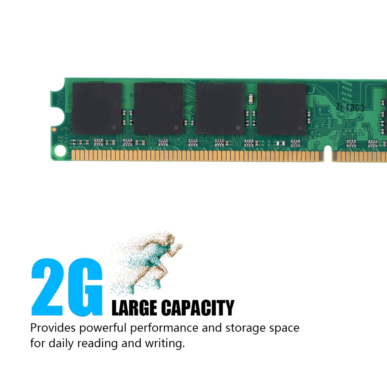 DDR2 667MHz 2GB Bộ Nhớ PC2-5300 mô-đun RAM Board Máy Tính Để Bàn Hiệu Suất Cao Tốc Độ dung tích lớn Mạnh Mẽ Di Động