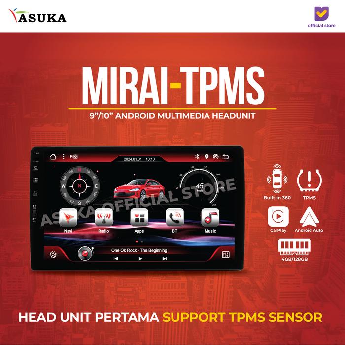HEADUNIT MIRAI MR 9032 1032 TPMS DENGAN GARANSI RESMI UNTUK SEMUA MOBIL-Megavia Store Harga 16,102,000 rupiah*Gratis Ongkir