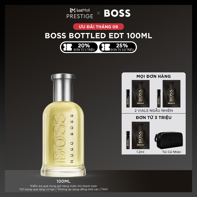 Nước hoa nam boss bottled edt 100ml