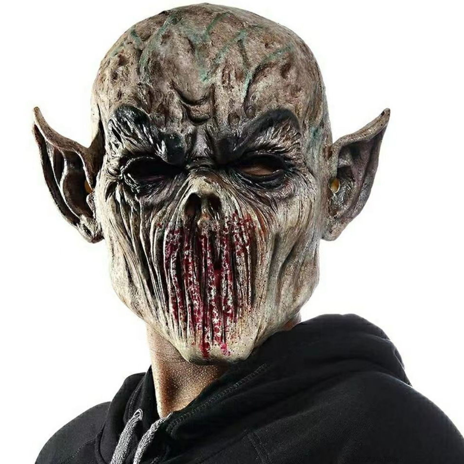 Mặt nạ quái thú kinh dị ngoài hành tinh Halloween không miệng Mặt nạ trùm đầu cao su youdi-VN