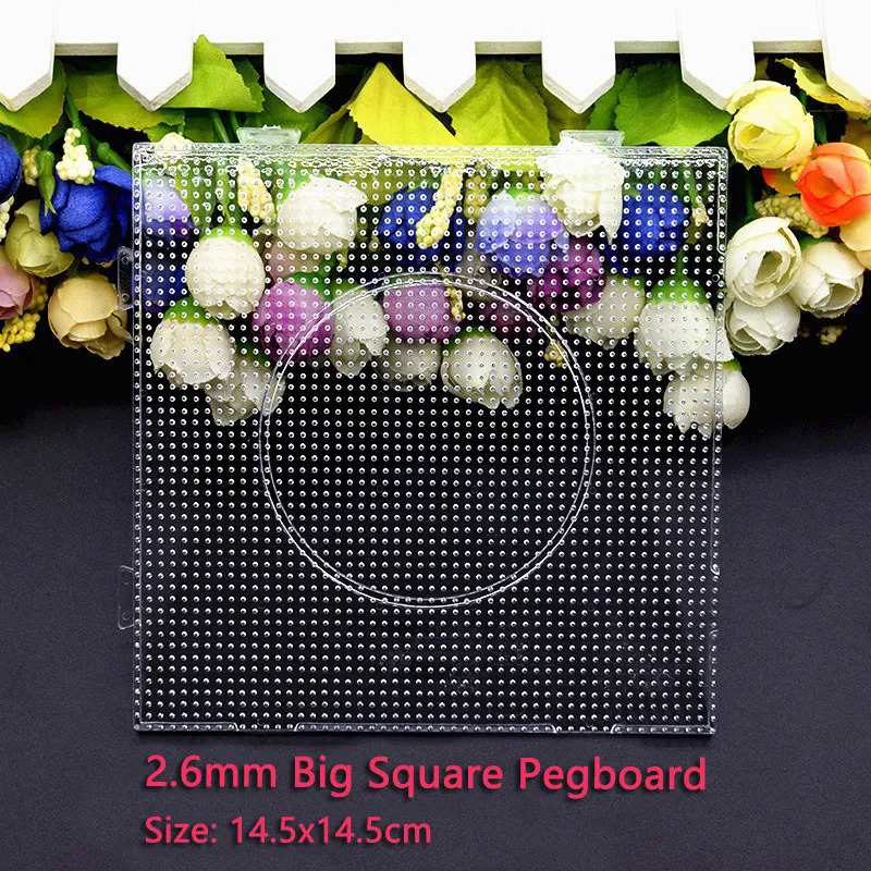 Large Size! Kids Craft Fuse Beadbone Square Puzzle Pegboards Patterns for 5  Mm Hama Beads Perler Beads DIY Puzzles