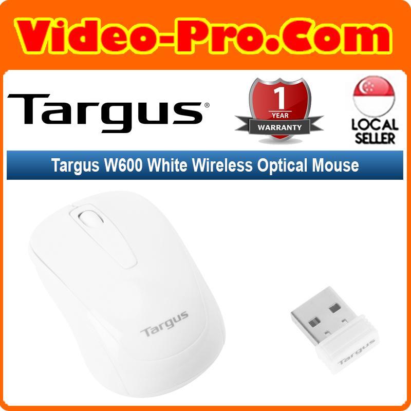 Targus W600 Black/White/Red/Blue Wireless Optical Mouse AMW600MY 1-Year Warranty