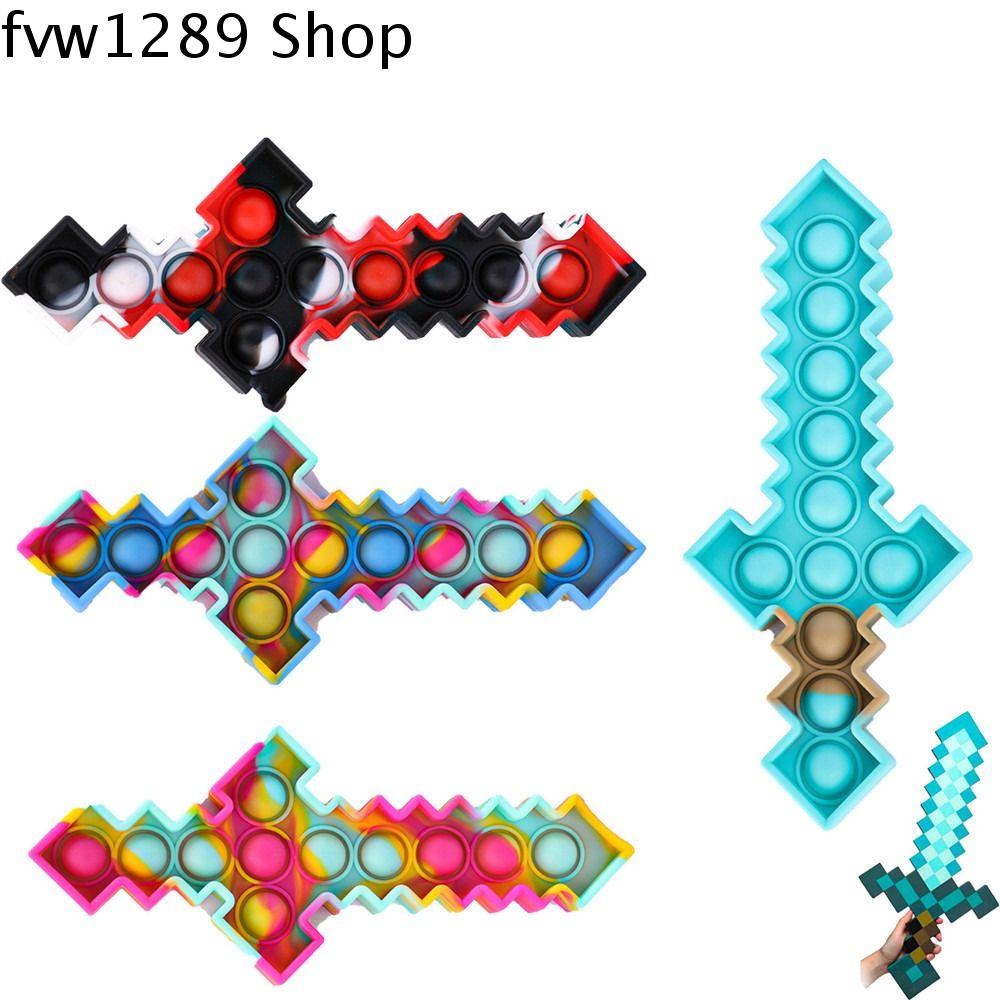 FVW1289 Bong Bóng đẩy Đồ chơi FIDGET Pop Fidget Mềm Nó đẩy trò chơi bong bóng Thú vị Silicone Đồ chơi cảm giác lúm đồng tiền Quà Tặng trẻ em