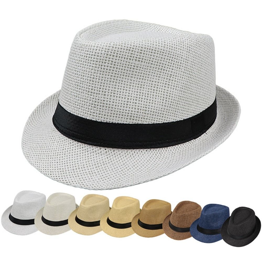 GOLDEN Adjustable Summer Hiking Fisherman Hat Sun Hat Camping Straw Hat