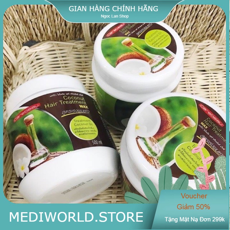 Ủ tóc dừa non thái lan siêu mềm mượt, giảm hư tổn 500ml