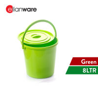Elianware 4 ltr/ 6ltr / 8 ltr Water Pail Tong Air Baldi with Cover