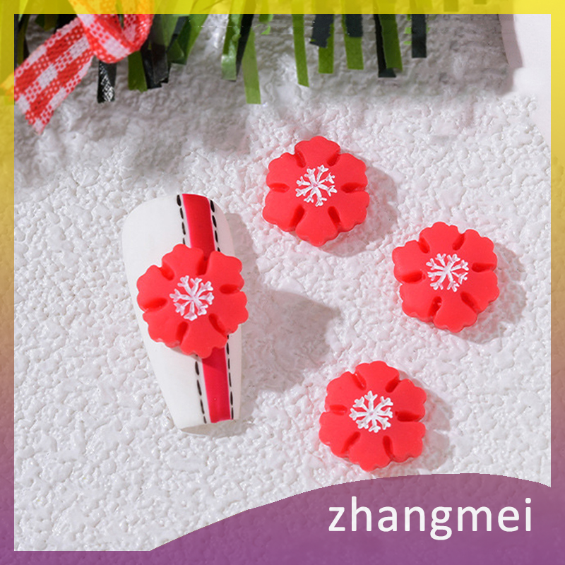 zhangmei Sinh Nhật Mới Móng Tay Nghệ Thuật Tự Làm Chà Phim Hoạt Hình Giáng Sinh Đồ Trang Trí Ông Già Nước Tươi Chất Liệu Gói Nhựa Phụ Kiện