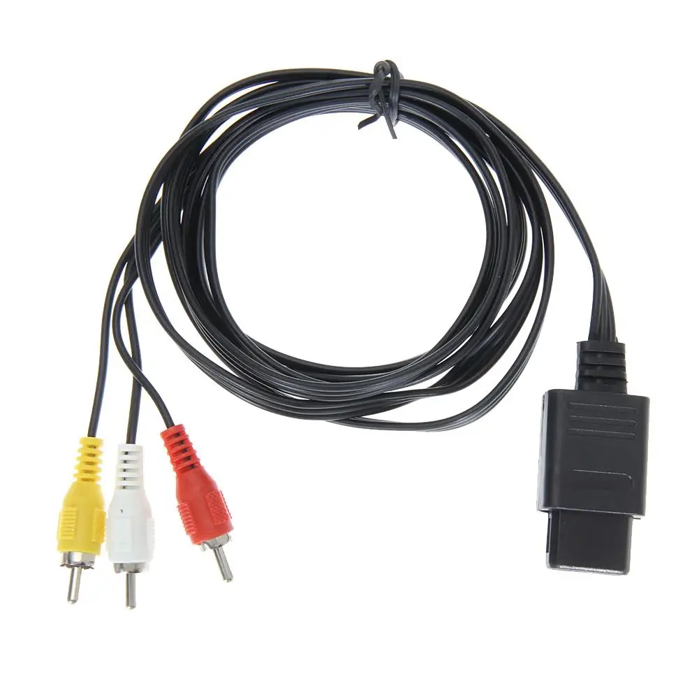 Bán chạy nhất đặc biệt cung cấp cáp dây âm thanh 1.8m 6FT AV TV Video RCA dây Cáp cho PC DVD TV VCR Loa Camera Video Dây cáp âm thanh