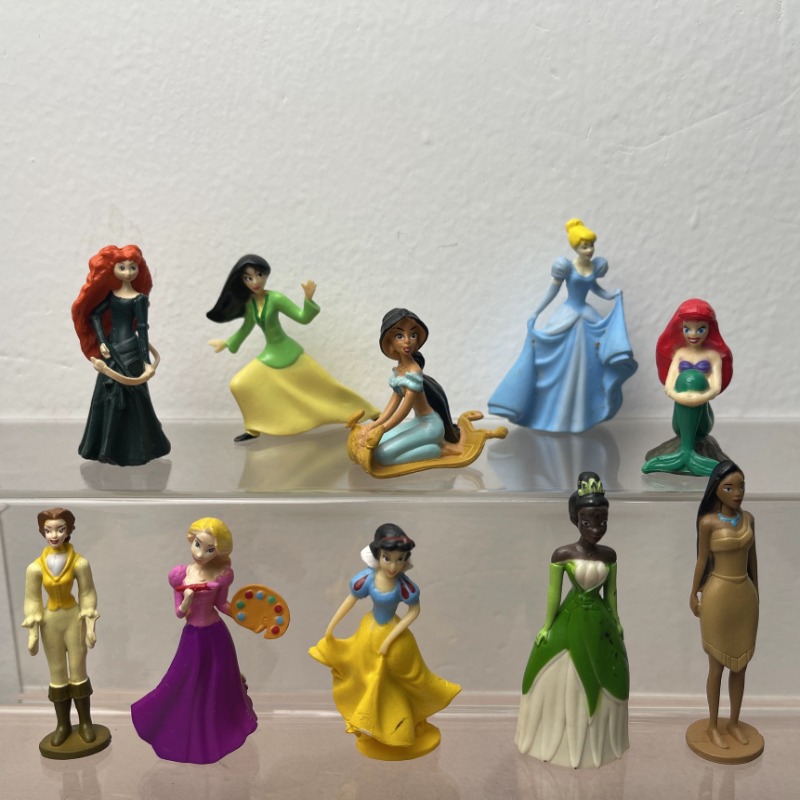 ToyStory 10Pcs Set Disney Princess Mermaid Snow White Jasmine Mulan