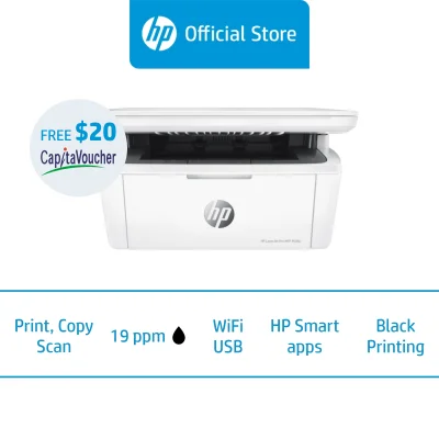 HP LaserJet Pro MFP M28w Wireless Mono Laser Printer / Print, Scan and Copy / Front-Facing USB Printing / Scan to PDF / One Year Warranty (FREE SGD 20 E-Capita)