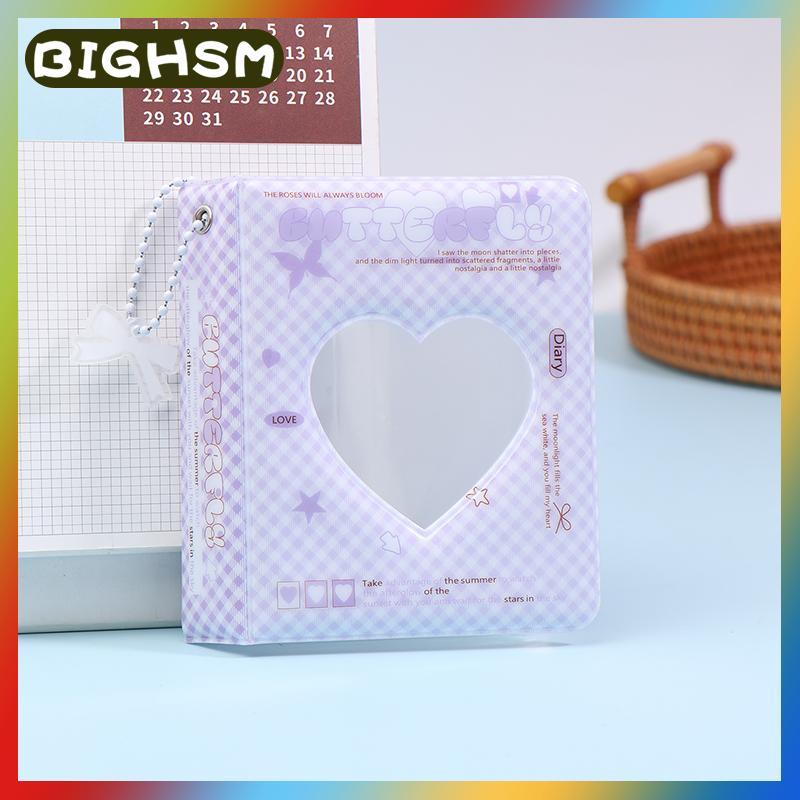 BIGHSM เคสเก็บสะสมอัลบั้มรักขนาด3นิ้วที่ใส่การ์ด36ช่องใส่การ์ดรูปถ่ายขนาดเล็กน่ารักสไตล์ INS