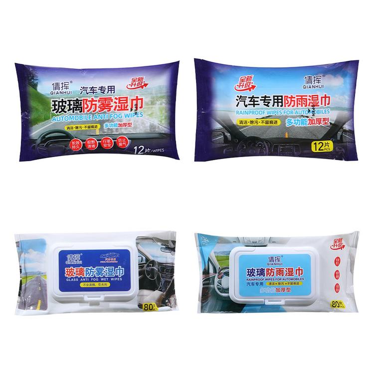 Auto Cleaning Wipes Glass Cleaner Wipes Portable Household Cleaning Cloths