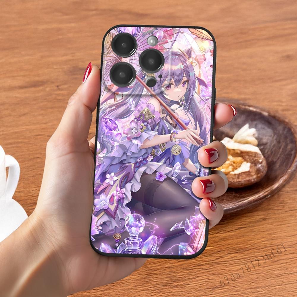 Illustrated poster of Genshin Impact Vỏ điện thoại Magsafe gốc cho For iPhone 11 12 13 14 15 16 Pro Max 14 15 16 Plus Silicone sạc không dây