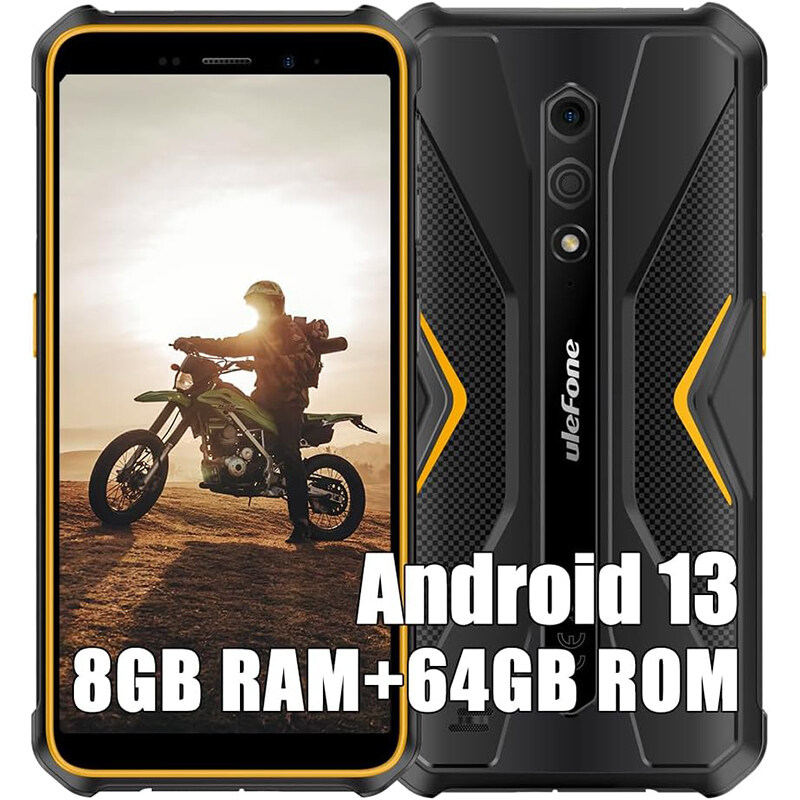 【Official shop】Ulefone Armor X12 Pro Rugged Smartphone Unlocked 2023, MTK G36 8GB+64GB Android 13 Cell Phone, 13MP+8MP, 5.45" HD+, 4860mAh, Dual SIM 4G Rugged Phone, NFC GPS OTG FM ราคา 4,300 บาท*ส่งฟรี