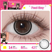 คอนแทคเลนส์สายตา UYAAl x FRESHLADY 2PCS Pearl series คอนแทคเลนส์สาวตาโต สีน้ําตาล สีเทา เปลี่ยนรายเดือน 14.5 มม.