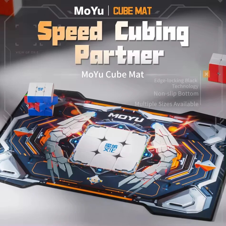 Super Fan MOYU Magic Cube Timers Mat for Competition Training Stack Mat