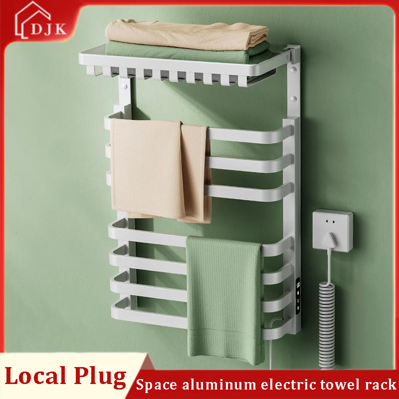 Intelligent Electric Towel Rack Household Bathroom Electric Heating Towel Drying Rack Bathroom Towel Storage Rack ราคา  3,297 บาท*ส่งฟรี