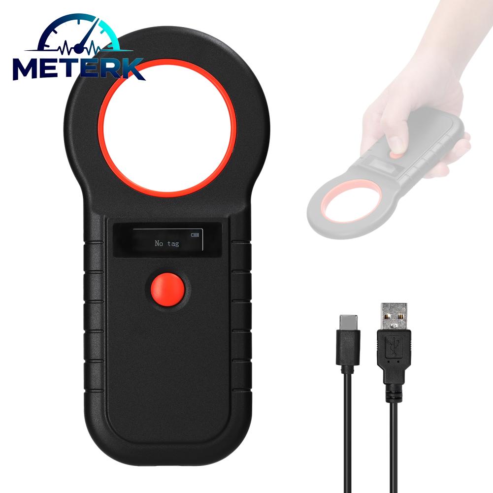 Meterk สัตว์เลี้ยง Microchip Reader เครื่องสแกนเนอร์ไร้สาย RFID มือถือชิปสแกนเนอร์ชาร์จสัตว์แท็กเครื่องสแกนเนอร์พร้อมจอแสดงผล OLED รองรับ EMID FDX-B (ISO11784/85) 128 การจัดเก็บข้อมูลสำหรับสัตว์เลี้ยงการจัดการ ราคา 1,025 บาท*ส่งฟรี