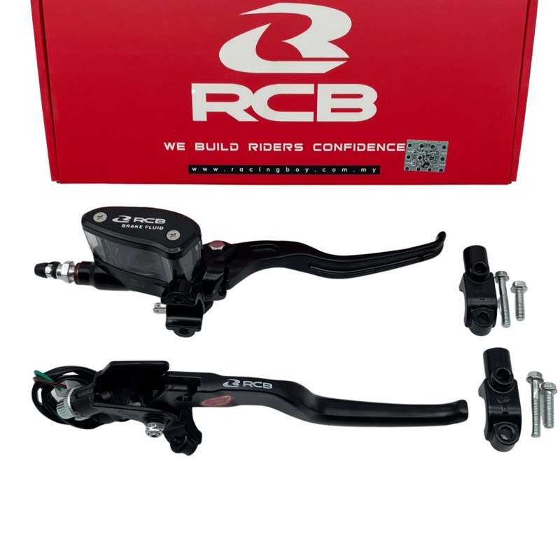 Cùm tay phanh - Tay côn RCB 14mm bình dầu liền chính hãng RCB lắp mọi loại xe