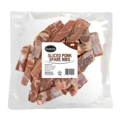 Tradition Spanish Sliced Pork Spare Ribs - Frozen