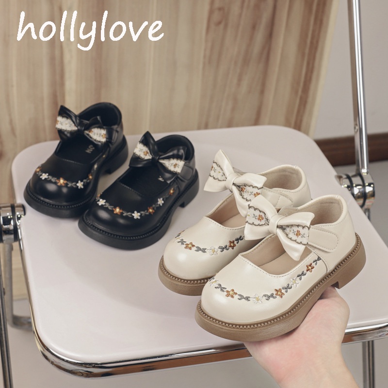 DRhollylove dép cho bé gái sandal bé gái chống trượt thoải mái dép đi học dép khủng long thích hợp cho bé trai và bé gái  Nơ bướm  giày loafer giày thể