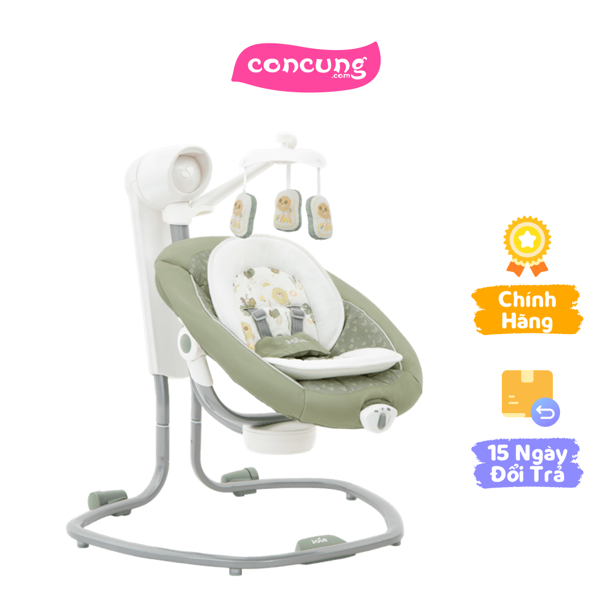 Nôi đưa trẻ em Joie Serina Swivel Leo