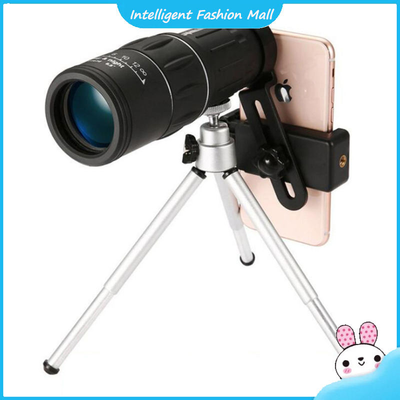 16x52 High Power HD Monocular Telescope Lens Dual Focus Prism Scope with Night Vision for All Outdoor Activities ราคา 272 บาท*ส่งฟรี