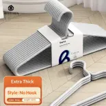 Móc treo dày hơn dành cho quần áo nặng, thiết kế không có móc, bền và chống trượt