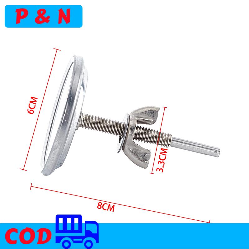 P&N เหล็กกล้าไร้สนิมบาร์บีคิว smoker Grill เครื่องวัดอุณหภูมิวัดอุณหภูมิ10-400 ℃ ราคา 70 บาท*ส่งฟรี