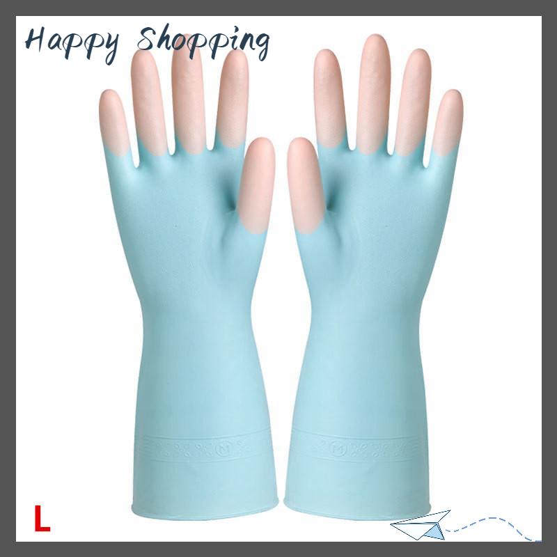 [THS Store] COD Silicone Rửa Chén Làm sạch Găng tay nhà bếp cung cấp chống trượt thuận tiện dài rửa chén găng tay tái sử dụng bền hộ gia đình - 3