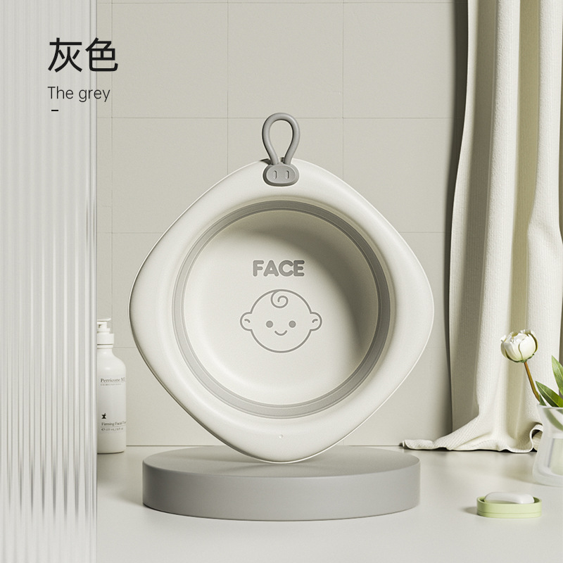 Chậu Rửa Gấp-Chậu Hoạt Hình Lf-kim Cương-Màu Xám