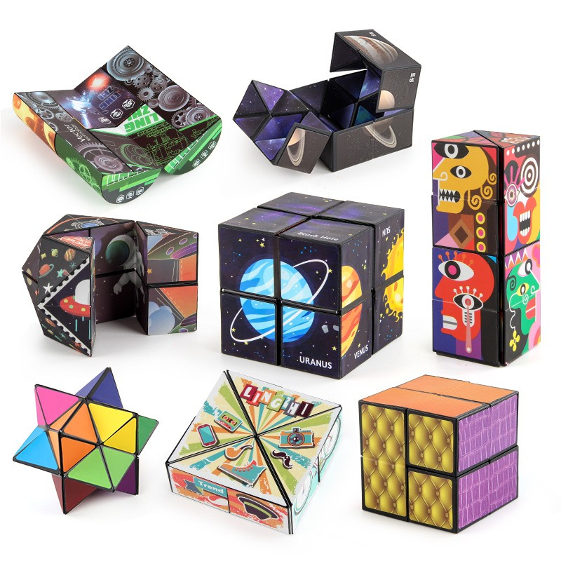 Đồ Chơi Khối Rubik 3D có từ tính Thay Đổi Hình Dạng Độc Đáo phát triển trí sáng tạo Cho Trẻ Thiết Kế Magnetic Magic Cube