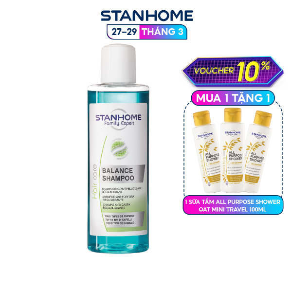 Dầu Gội Stanhome Balance Shampoo Giảm Ngứa Da Đầu Và Loại Bỏ Gàu Hiệu Quả 200ml giá rẻ
