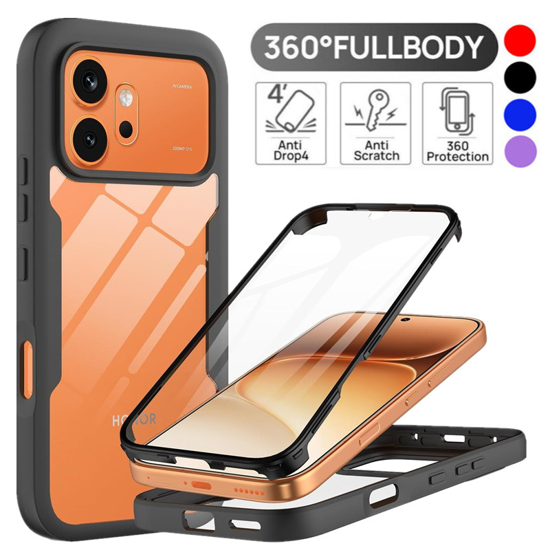 Full Body Protection Shockproof Case for Honor 600 Pro 5G 600 Lite 600e Protective Cover Screen Protector Fundas Coque