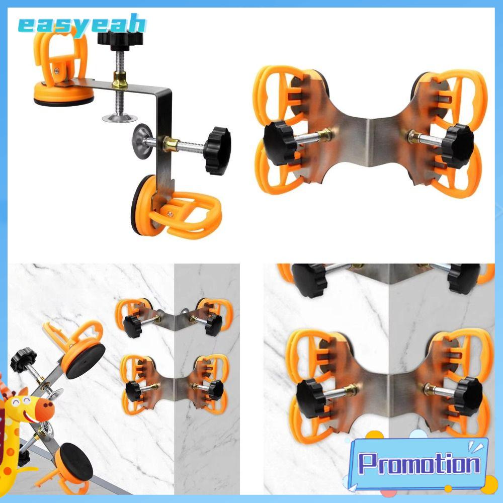EASYEAH 90 độ Dụng cụ cắt đường may bàn Góc phải Thép không gỉ Công cụ lắp Đặt đá Cốc hút Máy san bằng đá cẩm thạch