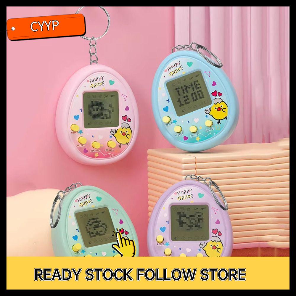 B9GIQY5EX Màn hình Pixel Trò chơi thú cưng điện tử Cầm tay Móc khóa Máy chơi game Hài hước Đồ chơi thú cưng tương tác Trẻ em