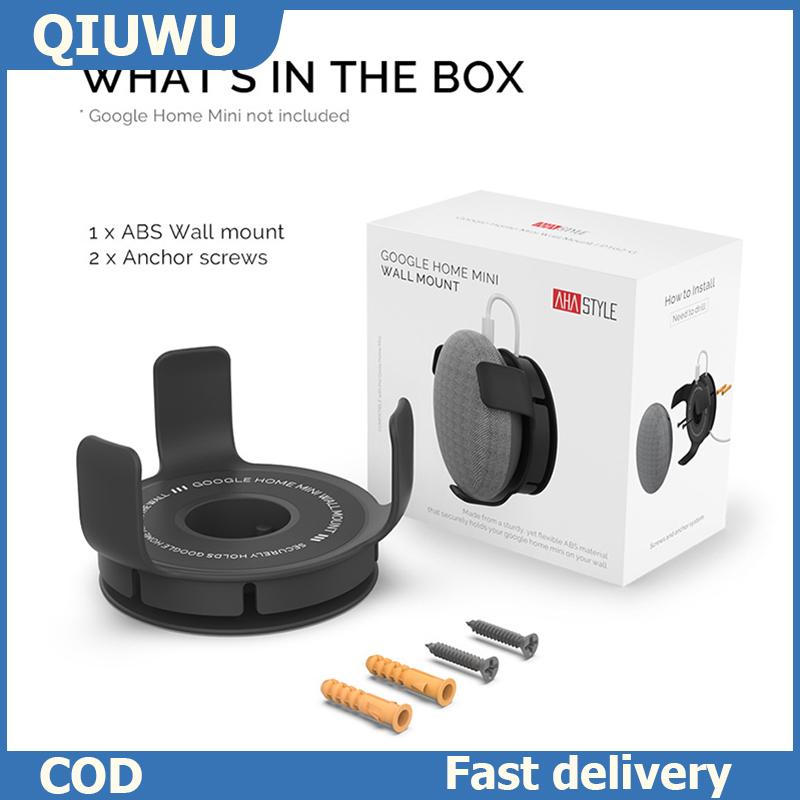 QIUWU ขายึดติดผนังลำโพงอัจฉริยะขายึด Google Home Mini, ลำโพงอัจฉริยะจัดการสายแขวนเก็บของสำหรับ Google Home MINI Echo Dot ราคา 96 บาท*ส่งฟรี