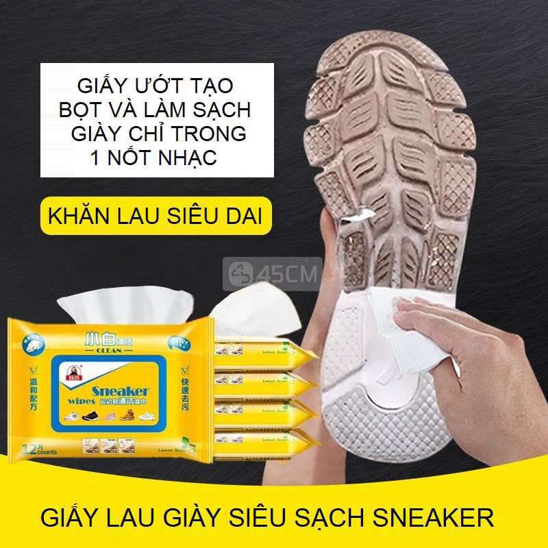 Khăn ướt lau giày đa năng chuyên dụng sneaker