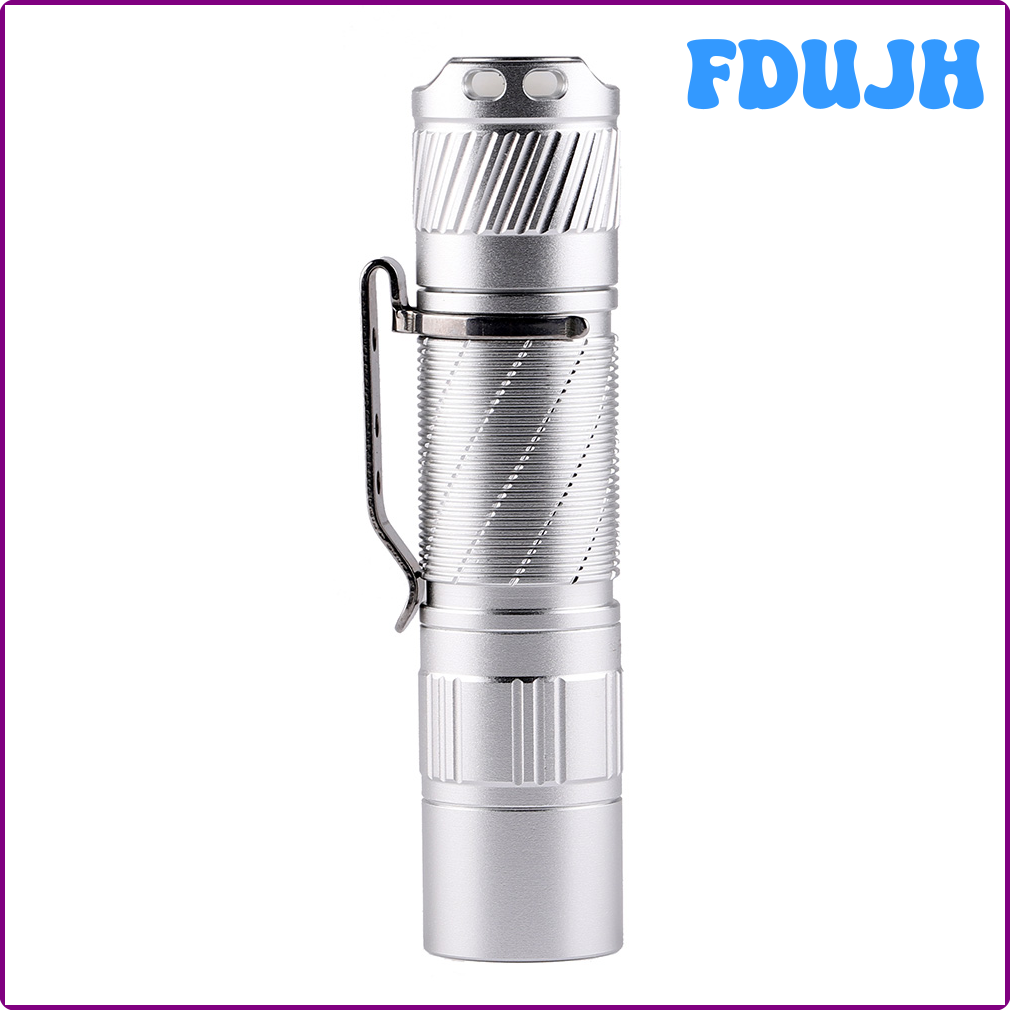 Fdujh Bạc convoy T3 đèn pin, Chỉ số hoàn màu cao, AA 14500 đèn pin, XPG2 219B 219c lh351d 519a 12 nhóm hgdsz