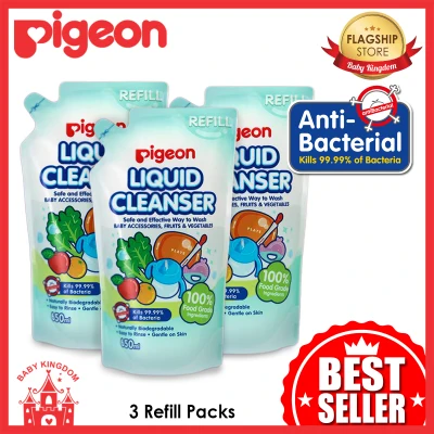 Pigeon Liquid Cleanser Refill 650ml (3 Packs) BUNDLE DEAL!! (Promo)