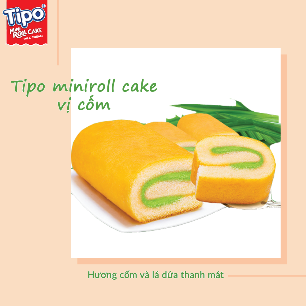 Bánh Bông Lan Cuộn Cốm 360g