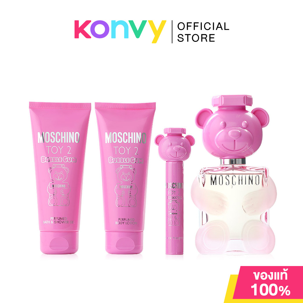 น้ำหอม น้ำหอมผู้หญิงผู้ชายกลิ่นติดทนนาน Moschino Toy 2 Bubble Gum Gift Set มอสซิโน่ เซทน้ำหอมผู้หญิง