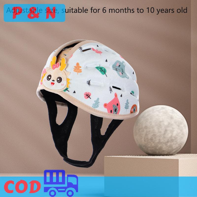 P&N 1 chiếc mũ an toàn cho bé đi bộ học tập đi bộ có thể điều chỉnh thoáng khí bảo vệ đầu chống rơi Mũ bảo vệ trẻ sơ sinh