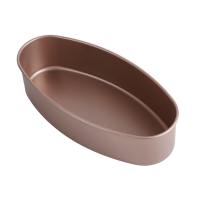SJKUNNI Vàng Khuôn bánh hình bầu dục Chống dính Thép carbon Khuôn nướng bánh Đa năng Hình Dạng Hình Elip Khuôn làm bánh Nấu nướng tại nhà