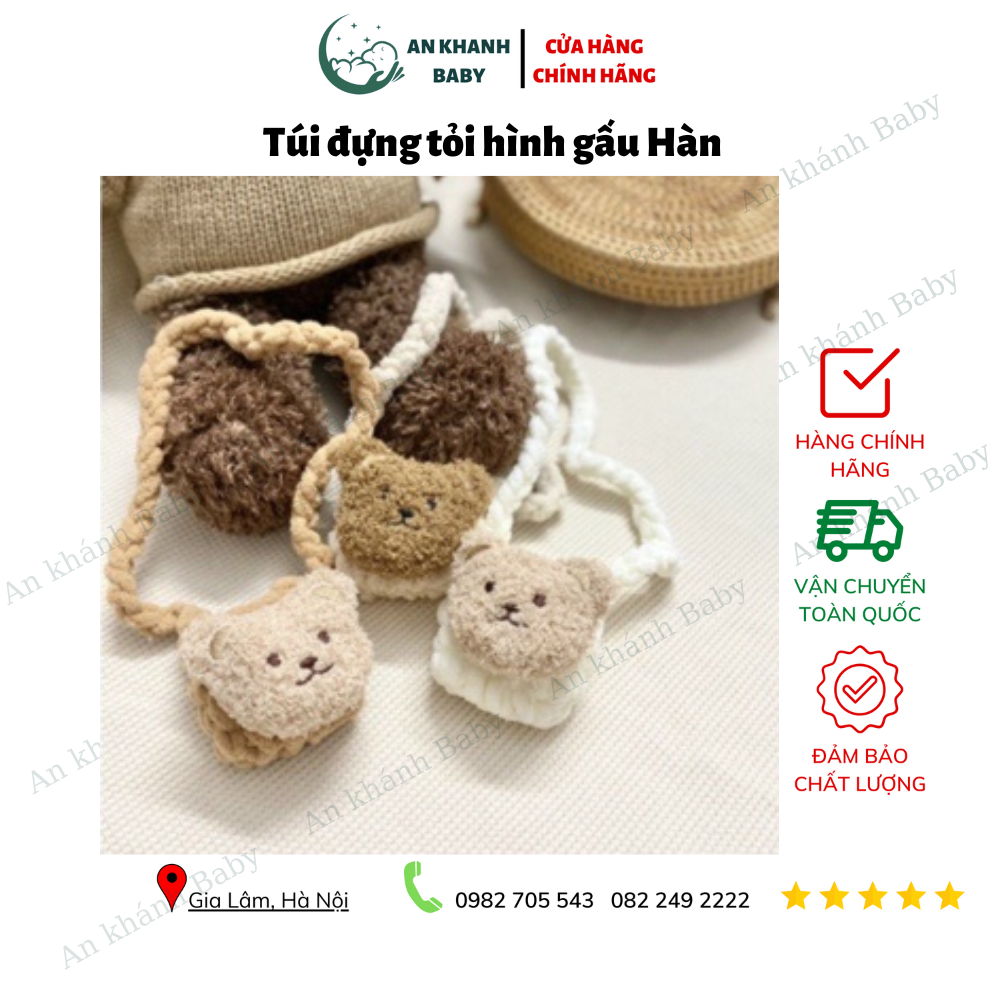 Túi đựng tỏi hình gấu Hàn