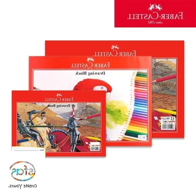 Faber-Castell Drawing Block 165 200 GSM 12 18 Sheets A4 B4 A3