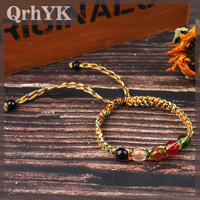 QrhYK Có thể điều chỉnh Tận Hiến phong thủy năm yếu tố của vòng đeo tay thiên nhiên May Mắn Giàu Có