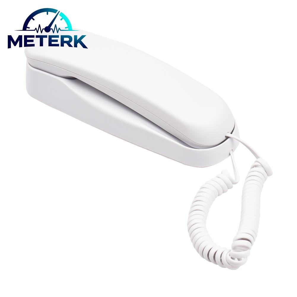 Meterk Jabey Corded Telephone Mini Desktop Corded Landline Phone Fixed Telephone Wall Mountable Supports Mute/Pause/Hold/Reset/Flash/Redial Functions for Home Hotel Office Bank Call Center - Thương hiệu Meterk Giá 157,000 Đồng*Miễn phí vận chuyển