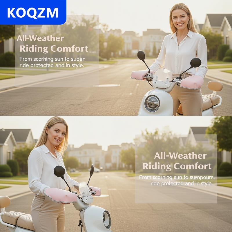 [COD] KOQZM Lưới thoáng khí xe máy găng tay với mặt trời bảo vệ tay lái muffs cho mùa hè cưỡi Giá 44,399 Đồng*Miễn phí vận chuyển